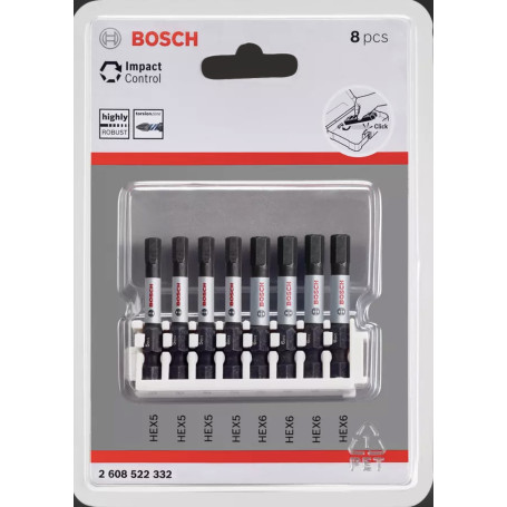 Embout de vissage Impact Control H5-H6, 50 mm 8x